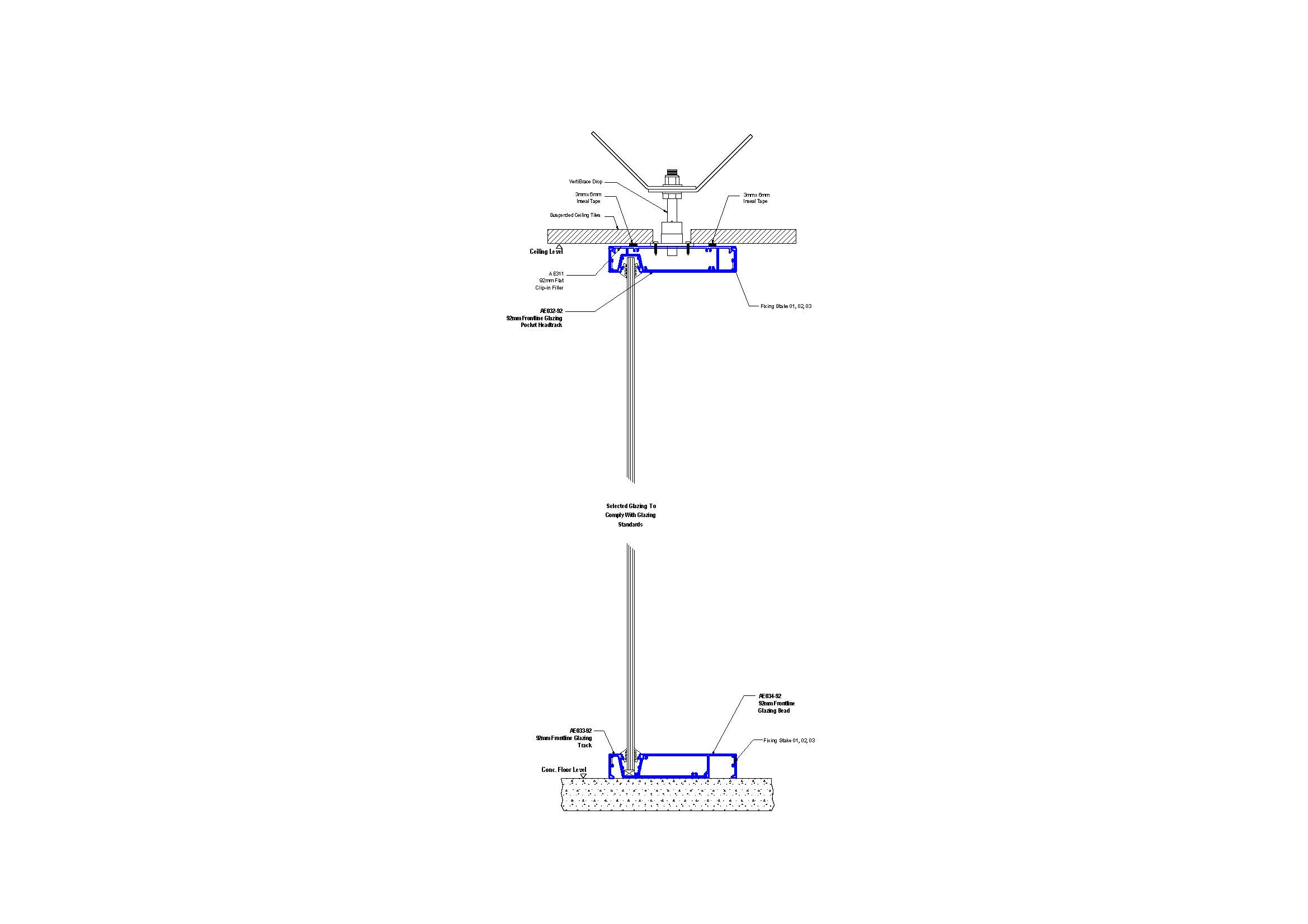 F92-04 92mm Frontline Glazing